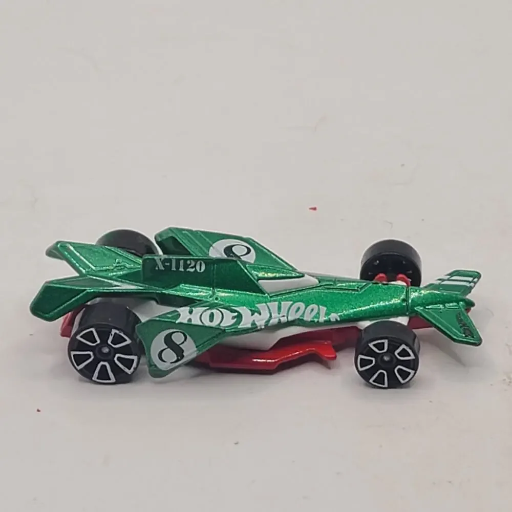 Hot Wheels 2009 Mattel X-1120 Green Jet Racecar - Toy Car